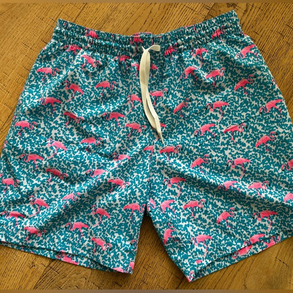 chubbies Other - Chubbies Pink and Blue Flamingo swim trunks Shorts men’s M